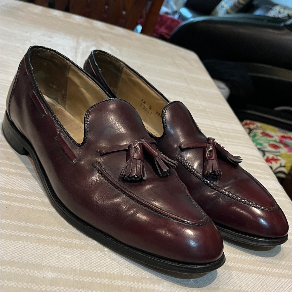 Cole Haan Cordovan Leather Pinch Tassel Loafer size 12 men’s